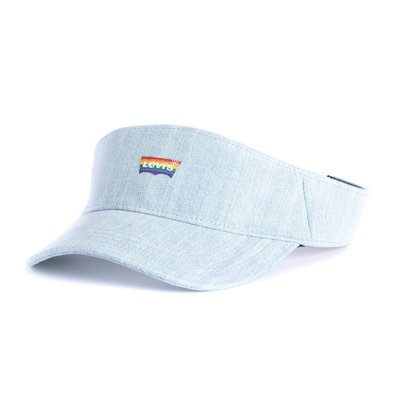 全新Levis Pride限量平權系列 彩虹刺繡Logo牛仔復古網球帽 防曬 遮陽帽