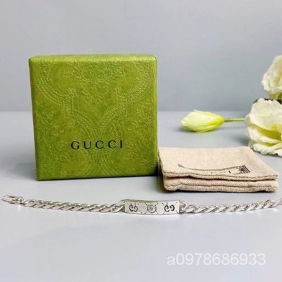 【日本二手】Gucci Ghost 925s 純銀 手錬 古巴鍊 455321 手鍊 手環 手鐲 +免運
