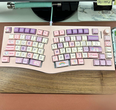 FEKER Alice75 三模RGB坡度粉膚色熱插拔鋁合金套件機械鍵盤$7500