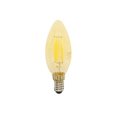 【OSRAM歐司朗】調光式4.5W LED燈絲燈泡 燈頭E14(燈泡色) LED燈泡