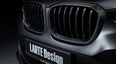✽顯閣商行✽俄羅斯原裝 LARTE Design BMW G02 X4 碳纖維水箱罩 鼻頭 改裝 M40i