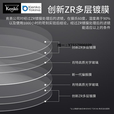 濾鏡kenko肯高 zeta CPL偏振鏡 風光攝影濾鏡 58 77mm 單反相機濾光鏡漸變鏡