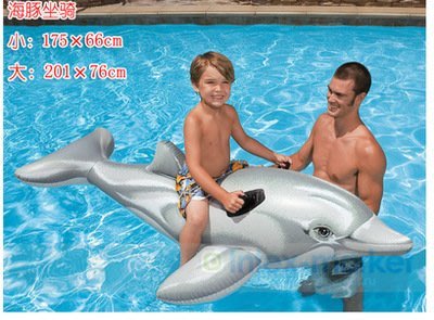 INTEX兒童成人水上充氣玩具大海龜火烈鳥動物坐騎浮排浮床游泳圈 促銷