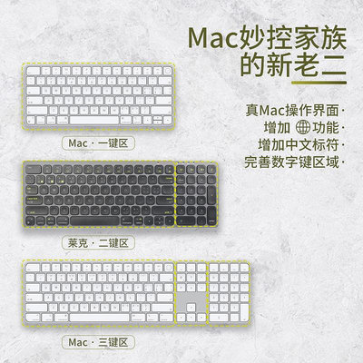 鍵盤 萊克瑪納Macmini妙控鍵盤筆記本多系統鋁合金全尺寸布局iMac電腦有線雙模辦公設計師帶有數字小鍵盤
