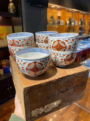 日本回流Vintage瓷器古董大明成化年制斗彩杯古董杯 茶杯