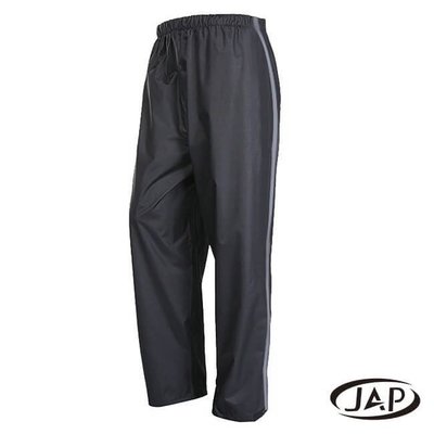 JAP 3D立體反光透氣網雨褲-黑色 YW-R115