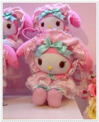 小花花日本精品♥  Hello Kitty 美樂蒂 絨毛娃娃 玩偶 布偶日本樂園限定布偶 粉色女僕50074600