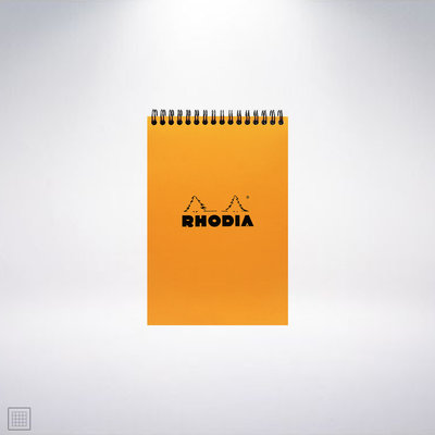 法國 RHODIA Wirebound Pad A6 上掀式圈裝筆記本: 橘色/Orange
