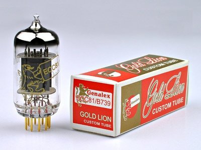 12AT7/ECC81/B739 Genalex(GEC) gold pins Gold Lion 大金獅 自取 免運