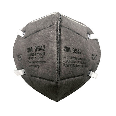 【老毛柑仔店】3M-9542 折疊式活性碳口罩25個/盒 KN95等級 減少霧氣 防PM2.5 空汙 頭戴式 獨立包裝