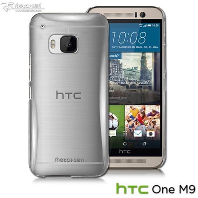 【蘆洲IN7】Metal-Slim HTC ONE M9 防刮透明晶透保護殼 水晶殼 透明殼 背蓋
