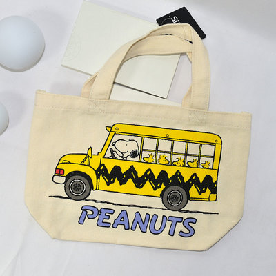 Snoopy 史努比 帆布手提袋 餐袋 日本限定正版品