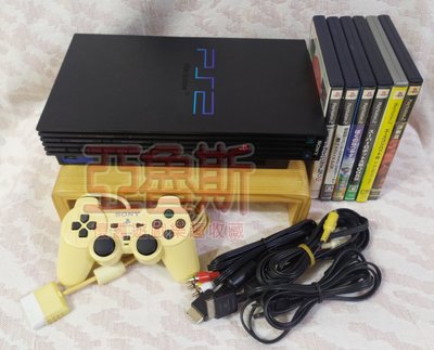 【亞魯斯】亞版 PS2遊戲主機(未改機) SCPH-50007 型 厚機 黑色款 / 中古商品(看圖看說明)