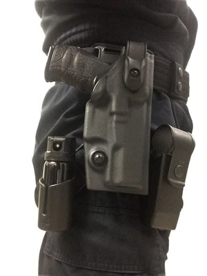( 昇巨模型 ) 警用PPQ M2 - 制服 / 特勤兩用 - 二級防搶 - 極短型腿掛槍套 - 義大利原裝進口 !
