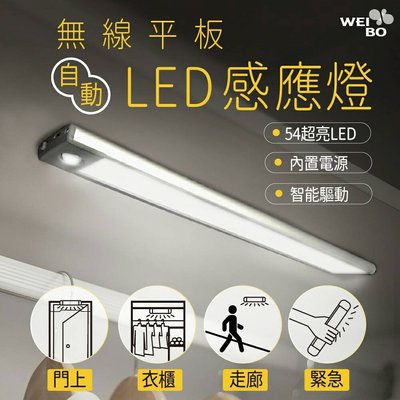 WEIBO 30LED 無線平板磁吸式LED感應燈(30LED)