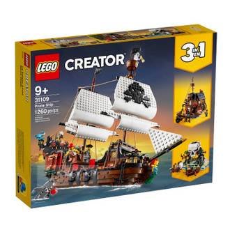 免運【小瓶子的雜貨小舖】LEGO 樂高積木 31109 創意大師 Creator 系列-海盜船