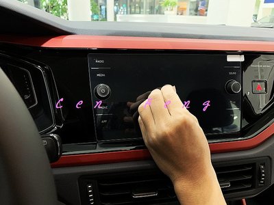 涔峰ＣＦ☆(高清)福斯VW NEW POLO 專用鋼化膜 玻璃保護貼 螢幕玻璃貼 導航膜 音響保護貼