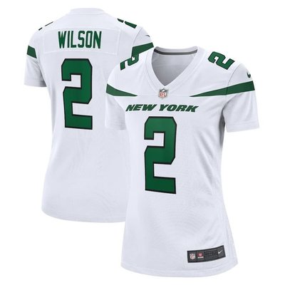 皇萊 NFL紐約噴氣機New York Jets橄欖球服2號Zach Wilson球衣運動女裝-master衣櫃3