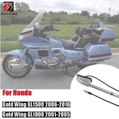 HONDA 摩托車鍍鉻天線套件適用於本田金翼 GL1800 GL1500 2001-2017