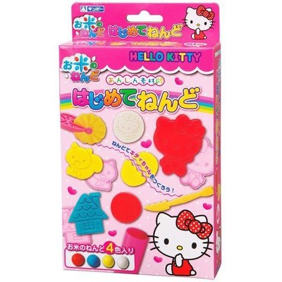 日本銀鳥 GINCHO Hello Kitty 凱蒂貓 米黏土模具4色+壓模組 檢驗合格