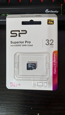 [新品]Silicon Power 廣穎 Superior Pro Micro SDHC C10 U3 UHS-I 記憶卡 32G