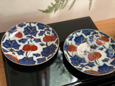日本香蘭社，昭和時期香蘭社，老香蘭社，手繪描金盤