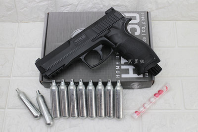 台南 武星級 UMAREX T4E HDP50 防身 鎮暴槍 手槍 CO2槍 + CO2小鋼瓶 + 辣椒彈 ( 辣椒彈