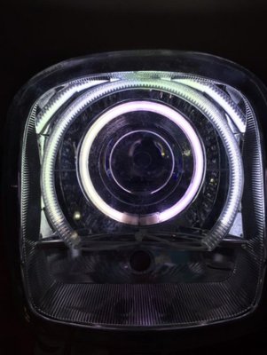CUXI大燈改裝 HID遠近燈魚眼大燈總成 (非LED)全新 大U光圈 天使眼 魔鬼眼