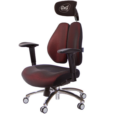 GXG 雙軸枕 DUO KING 工學椅(鋁腳/2D滑面升降扶手)  型號3606 LUA2J
