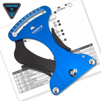 極致優品 TOOPRE自行車車圈校正工具 輻條張力計 輪組鋼絲調圈編圈測量扳手 QX114