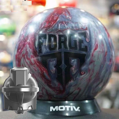 保齡球用品 MOTIV品牌中長油弧線保齡球 Iron Forge熔爐 15磅