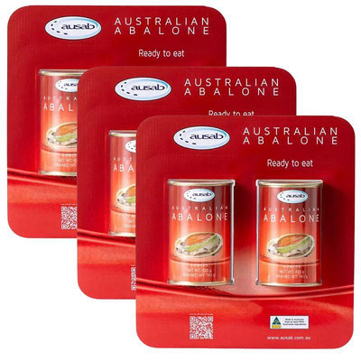 [COSCO代購] W1117905 Ausab 澳洲鮑魚罐頭 425公克 X 2罐 3組