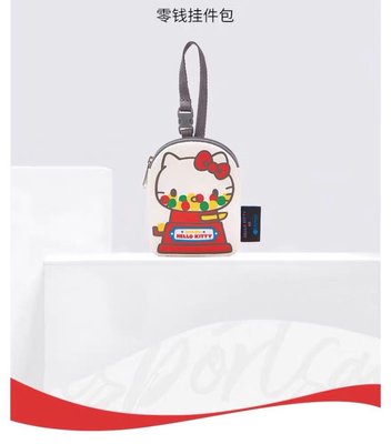 【MOMO全球購】Lesportsac Hello Kitty聯名款小容量掛件零錢包裝飾包3422