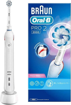 【日本代購】Braun Oral-B PRO2000 電動牙刷 白色 D5015132WH (無旅行盒)
