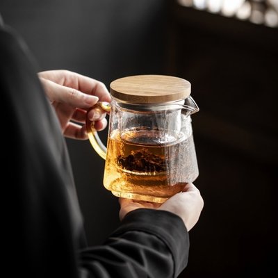 現貨熱銷-天一閣丨玻璃茶壺單壺辦公泡茶壺帶過濾煮茶器日式茶水分離耐高溫茶壺單壺