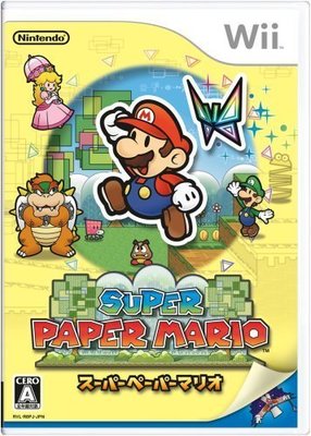 Wii　超級紙片瑪利歐 (紙片瑪莉歐 Super Paper Mario)　純日版 二手品