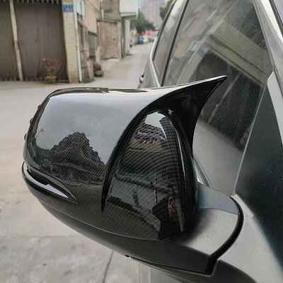 Y 本田CRV4 CRV5 後照鏡蓋 12-21年CRV 倒車鏡裝飾罩 碳纖紋後照鏡罩 牛角後照鏡殼-優品