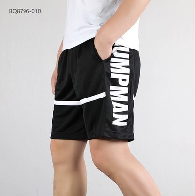 【熱賣精選】Nike NK 耐吉 男款短褲黑白 拼接款 側邊英文字印花  BQ8-LK19829