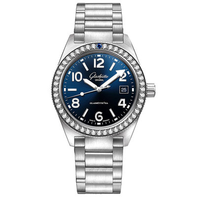 GLASHUTTE ORIGINAL 格拉蘇蒂 SeaQ 39.5mm 精鋼錶帶 鑽錶 機械錶 1-39-11-09-82-70