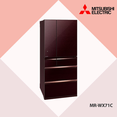三菱MITSUBISHI  705L日本原裝變頻六門電冰箱目錄 水晶棕 MR-WX71C 歡迎議價