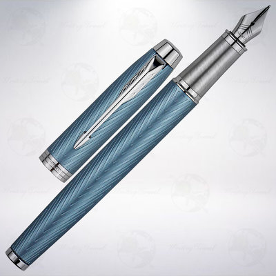 美國 派克 PARKER IM 經典系列豪華版鋼筆: 冰河藍