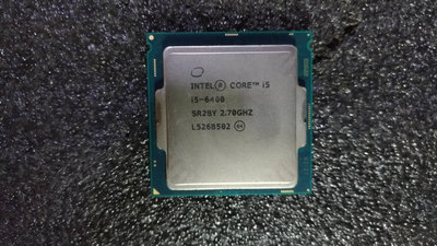 【戰】Intel Core~i5-6400~CPU-正式版~四核心~2.70GHZ~1151 腳位~一切正常-免運費～