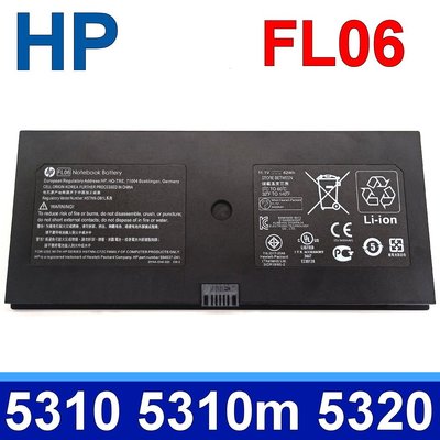 HP FL06 6芯 原廠電池 ProBook 5310 5310m 5320 5320m HSTNN-C72C