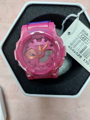07 BABY-G CASIO 卡西歐 BGA-185FS-4ADR 運動 休閒手錶 按標籤價不到6折 售2390元