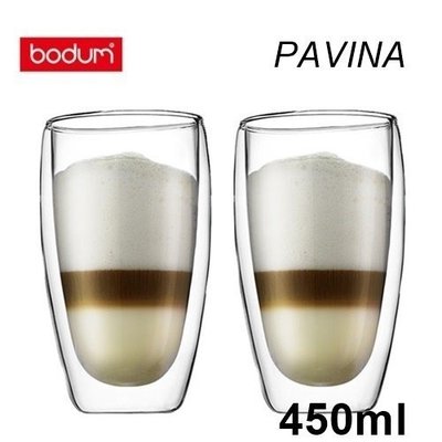 【北歐生活】現貨 Bodum PAVINA 雙層玻璃杯 450ml 兩入裝