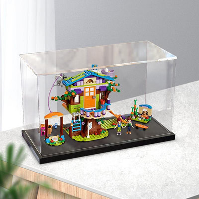 亞克力防塵盒適用樂高41335 米婭的樹屋城市系列展示模型玩具透明