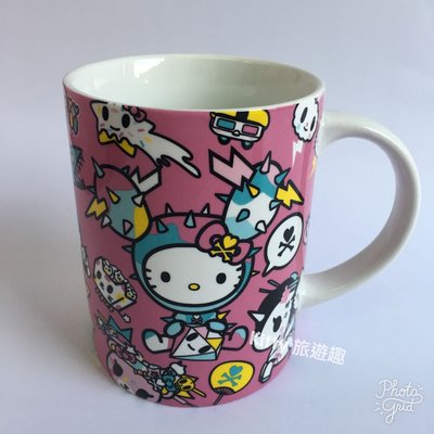 [Kitty 旅遊趣] Hello Kitty 大馬克杯 凱蒂貓 Tokidoki 聯名款 水杯 拿鐵杯 飲料杯
