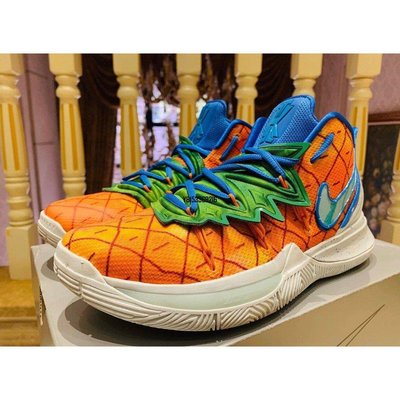 【正品】Nike Kyrie 5 菠蘿屋 海綿寶寶 CJ6951-800潮鞋