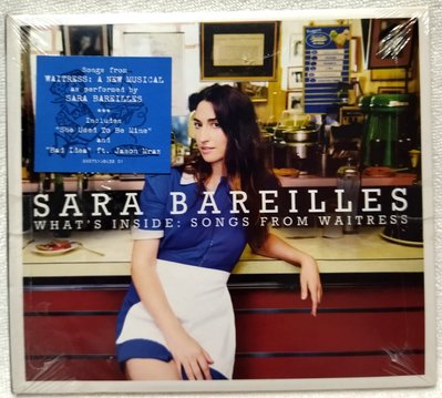全新未拆 /  莎拉芭瑞黎絲 Sara Bareilles / 侍女之歌 Songs From Waitress /美版