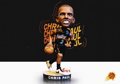 Chris Paul NBA太陽隊城市版 搖頭公仔 搖頭娃娃 Bobblehead